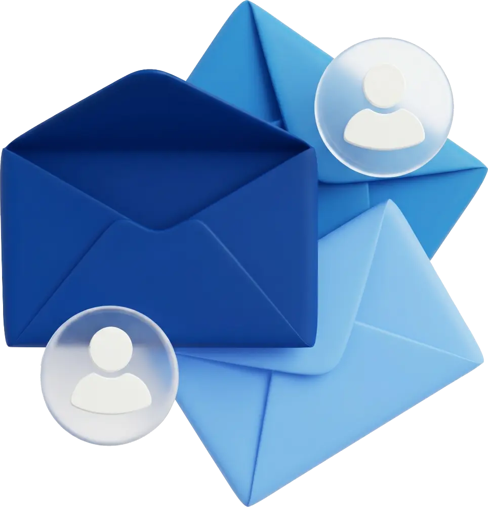 3D-Icon für das audesk CRM für Autohändler – Darstellung von Kundenanfragen und Lead-Management.