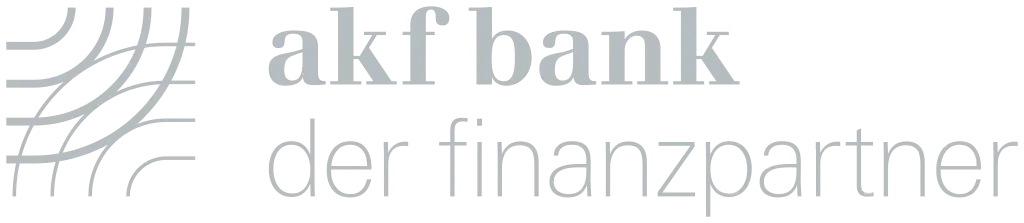 Logo der akf bank – Finanzpartner für Autohäuser im audesk Dealer Management System.
